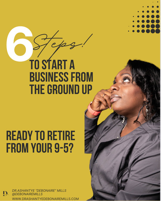 "FREE" SIX STEPS TO HOW TO START A BUSINESS FROM THE GROUND UP